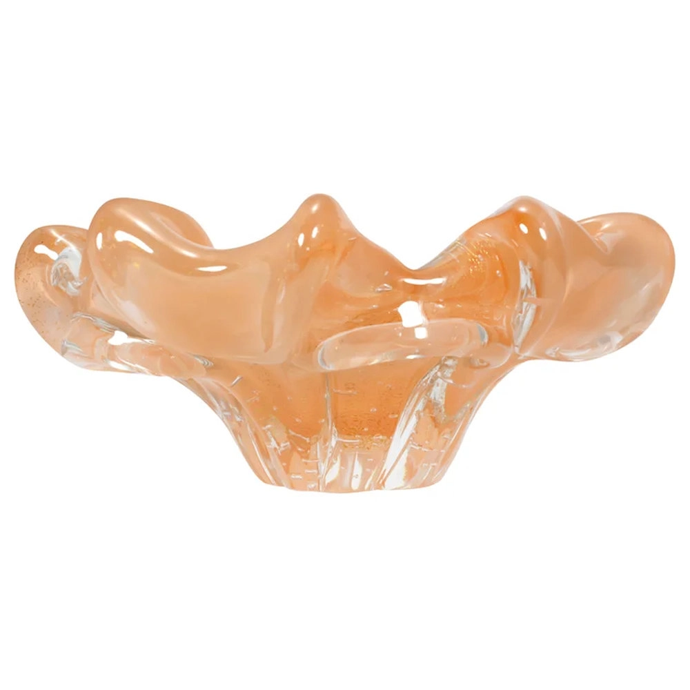 Cinzeiro Cristais D´labone Gandesh Laranja 22 X 8 Cm