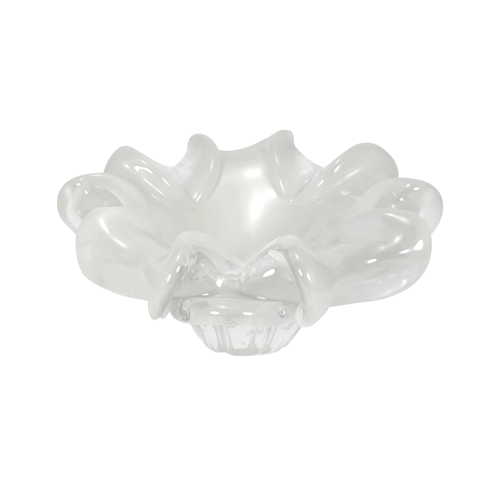 Cinzeiro Cristais D´labone Gandesh Quartzo Perola 22 X 8 Cm