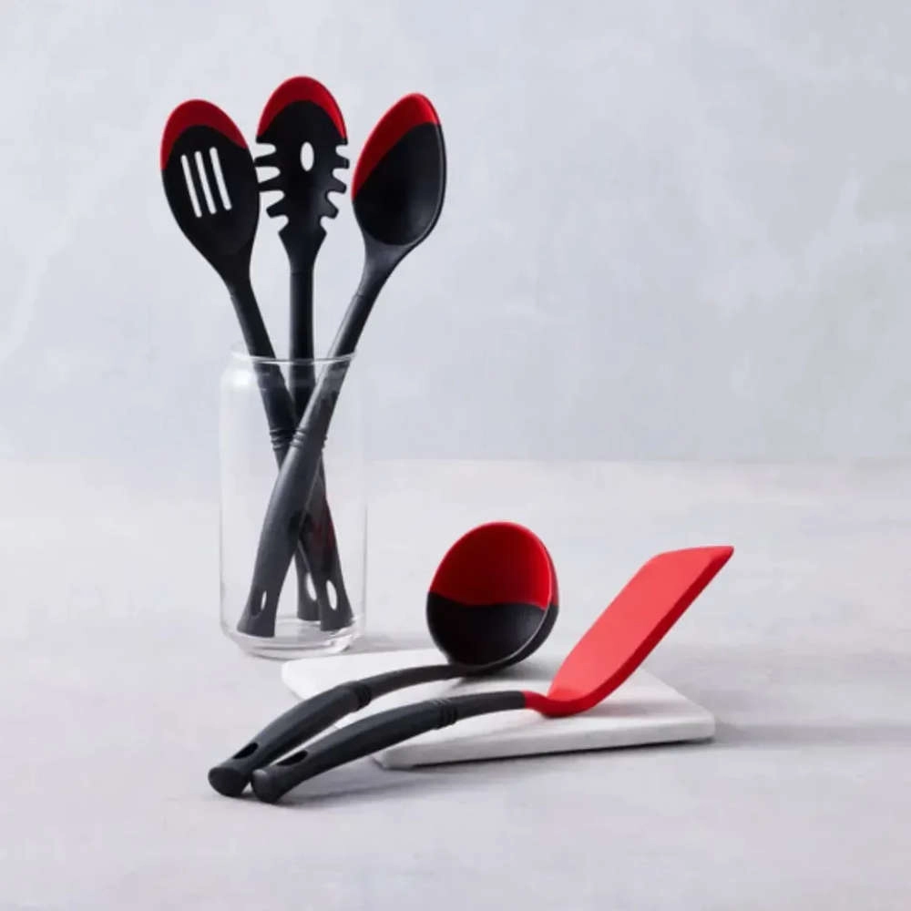 Colher Vazada Le Creuset Profissional Vermelha Colher Vazada Le Creuset Profissional Vermelha