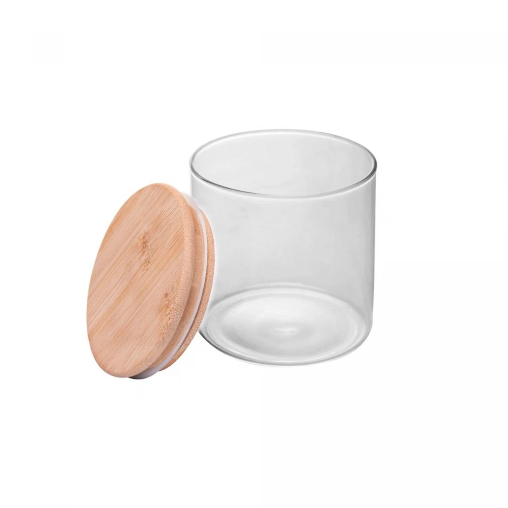 Conjunto 8 Potes Com Tampa Em Bambu Rack - Wolff