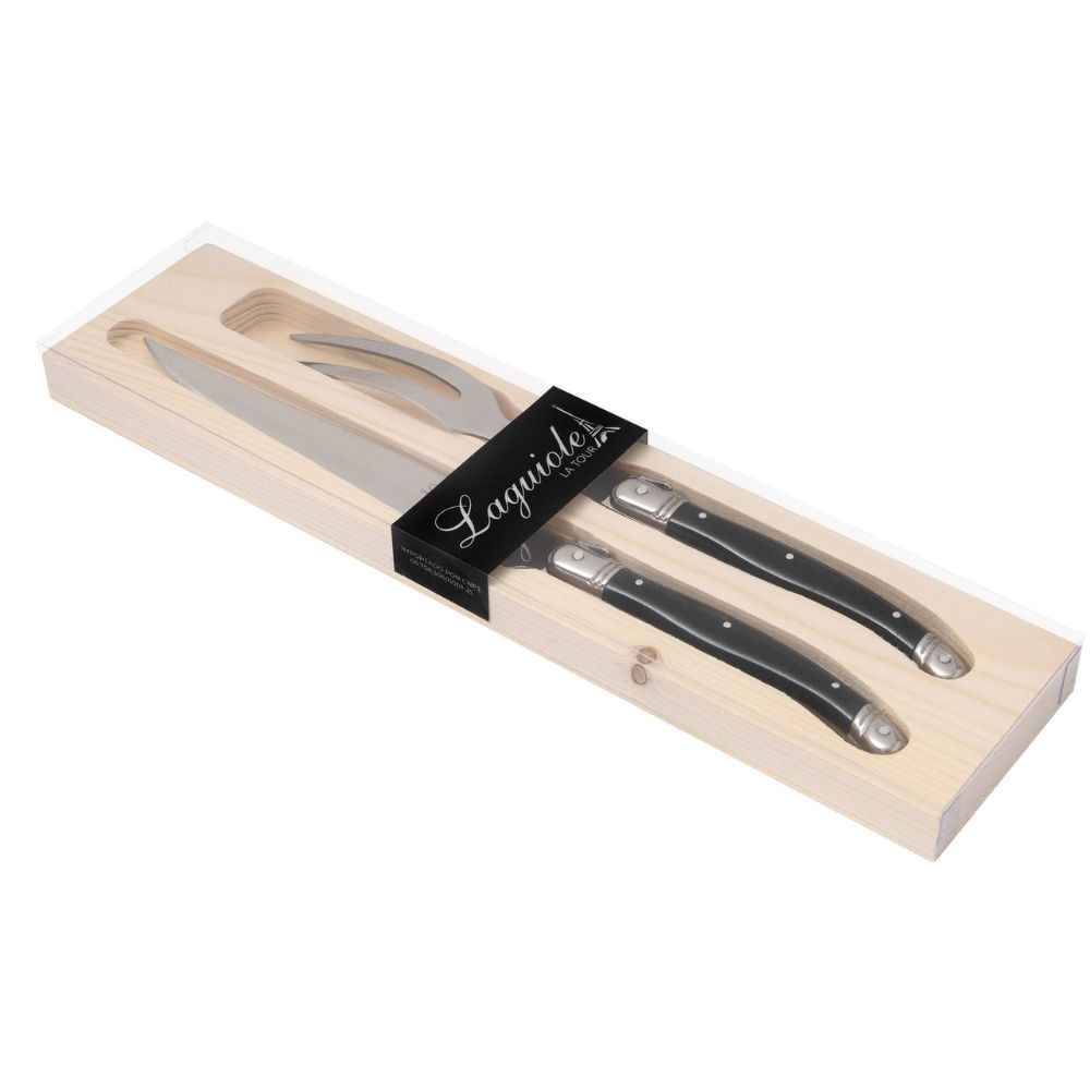 Conjunto C/2 Pecas Trinchante Laguiole