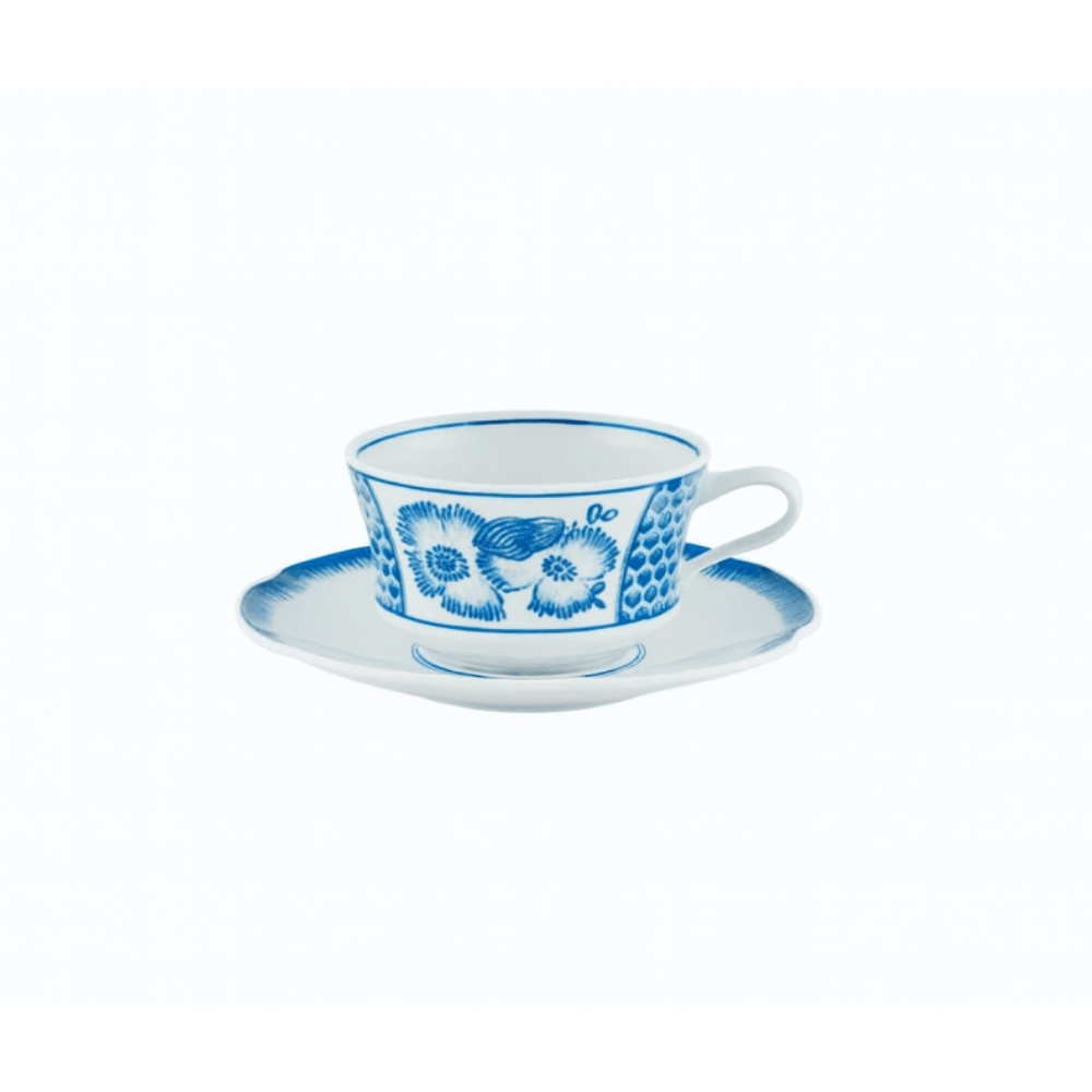 Conjunto C/4 Xicaras Para Cha Coralina Azul Vista Alegre Conjunto C/4 Xicaras Para Cha Coralina Azul Vista Alegre