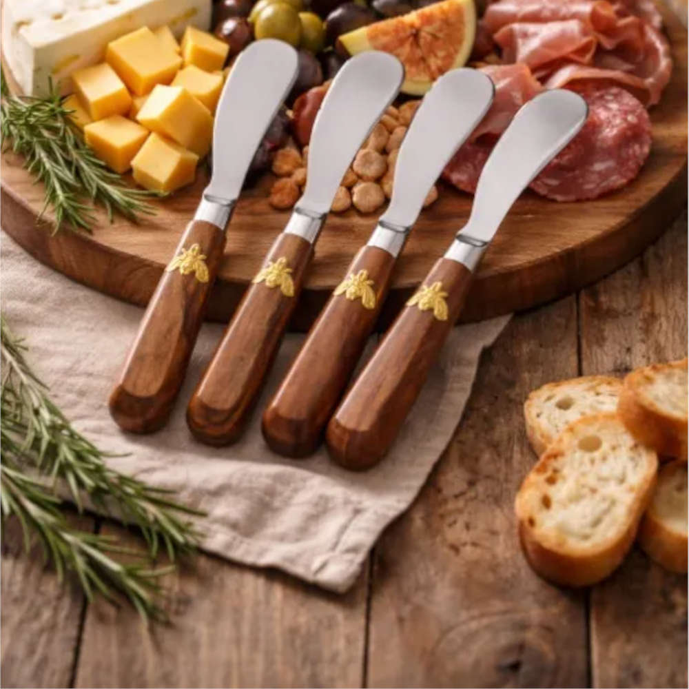 Conjunto Com 4 Espatulas New Bee 15 X 2 Cm Aco Inox Wolff