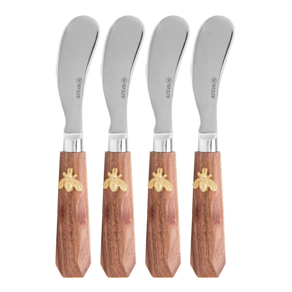 Conjunto Com 4 Espatulas New Bee 15 X 2 Cm Aco Inox Wolff
