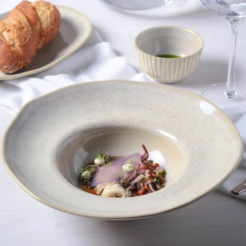 Conjunto de 4 Pratos Para Massa Porto Brasil Organico Bio Latte