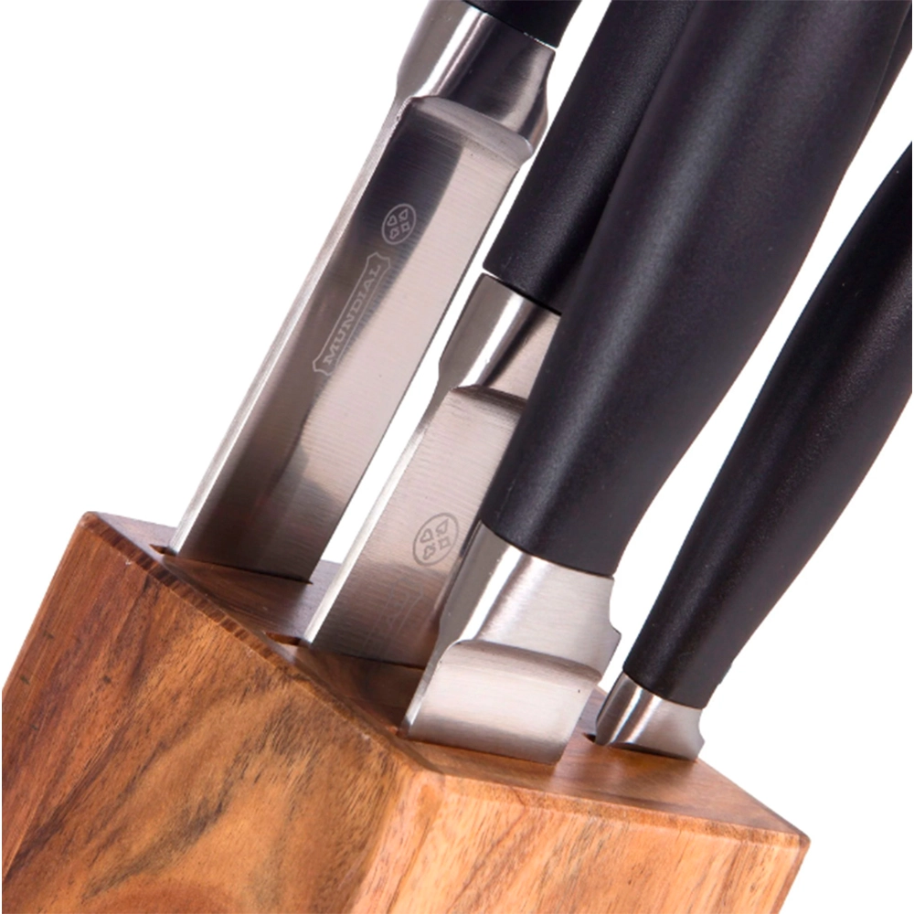 Conjunto de 5 Facas Com Cepo Mundial Elegance Conjunto de 5 Facas Com Cepo Mundial Elegance