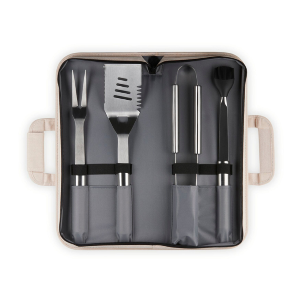Conjunto de Churrasco C/  4 Utensilios Inox Alpine Le Creuset