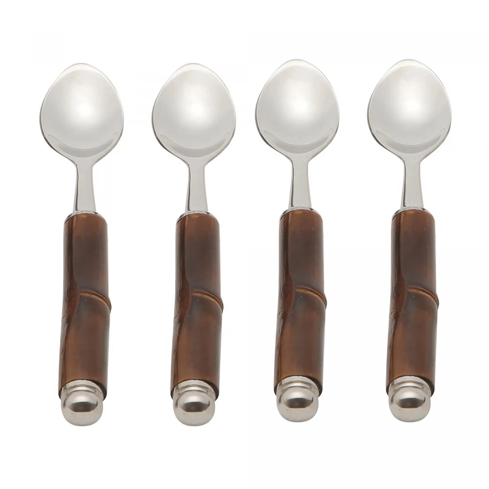 Conjunto de Colheres Wolff Bamboo Escuro - 4 Pecas Conjunto de Colheres Wolff Bamboo Escuro - 4 Pecas
