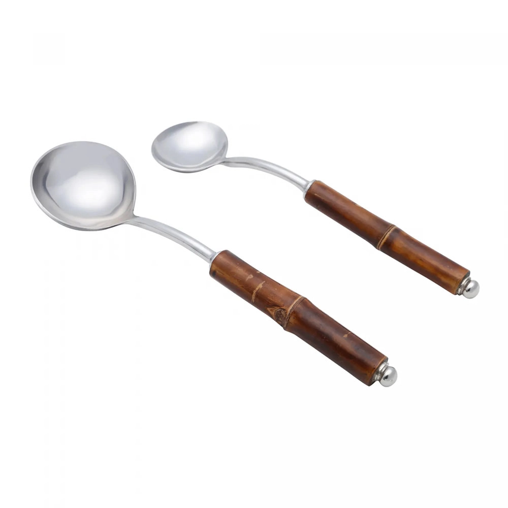 Conjunto de Conchas Wolff Bamboo Escuro - 2 Pecas