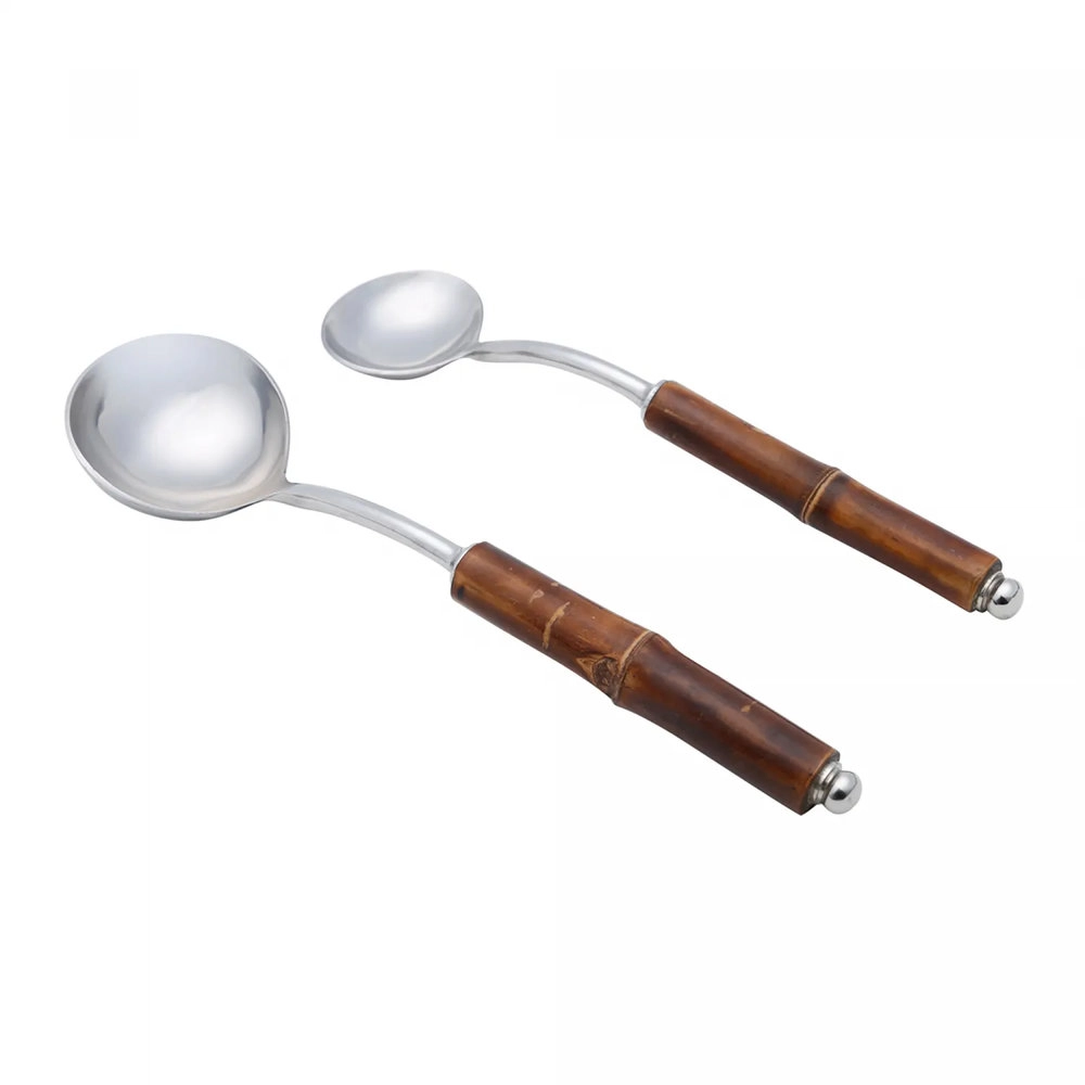 Conjunto de Conchas Wolff Bamboo Escuro - 2 Pecas