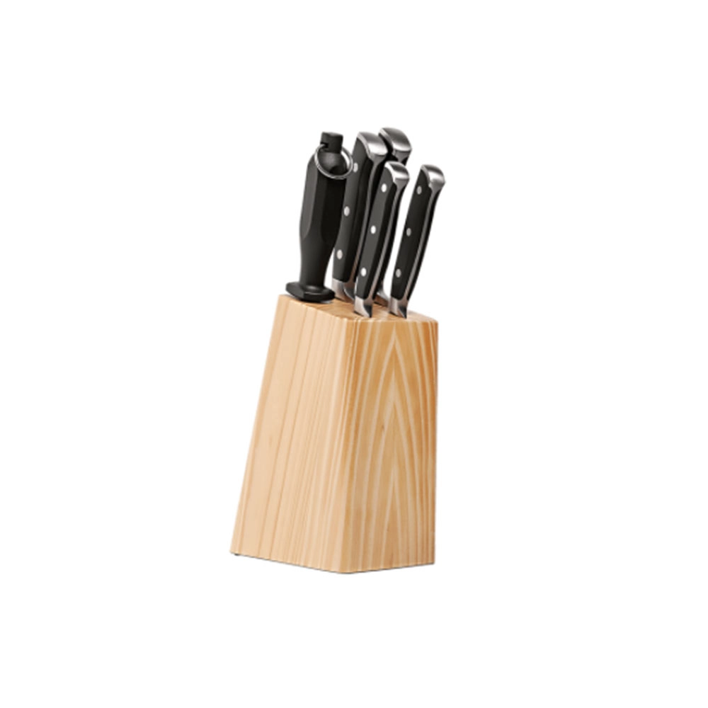 Conjunto de Facas Com Cepo Brinox Infinity - 6 Peças Conjunto de Facas Com Cepo Brinox Infinity - 6 Peças