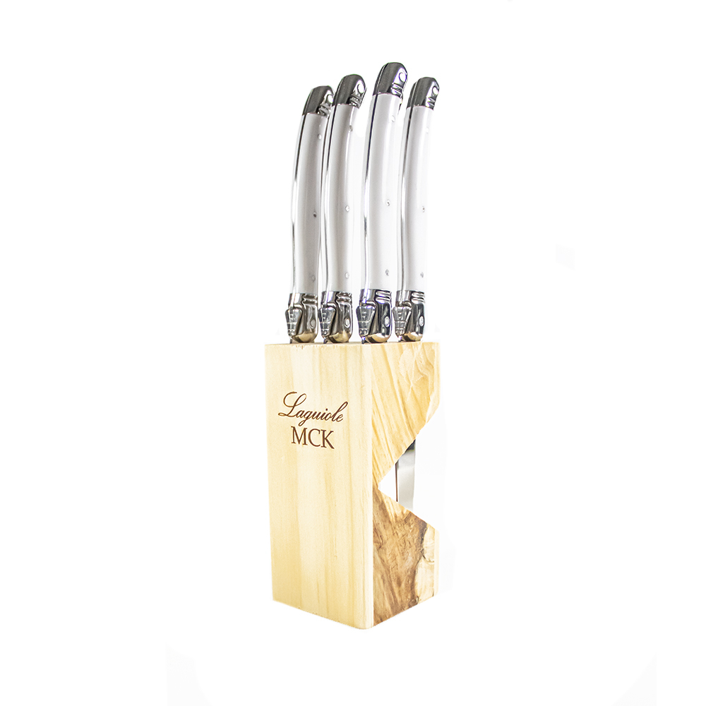 Conjunto de Facas Laguiole Para Carne Com Suporte Mck - 6 Peças Conjunto de Facas Laguiole Para Carne Com Suporte Mck - 6 Peças