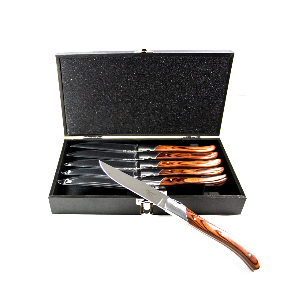 Conjunto de Facas Laguiole Para Carne Mck - 6 Peças Conjunto de Facas Laguiole Para Carne Mck - 6 Peças