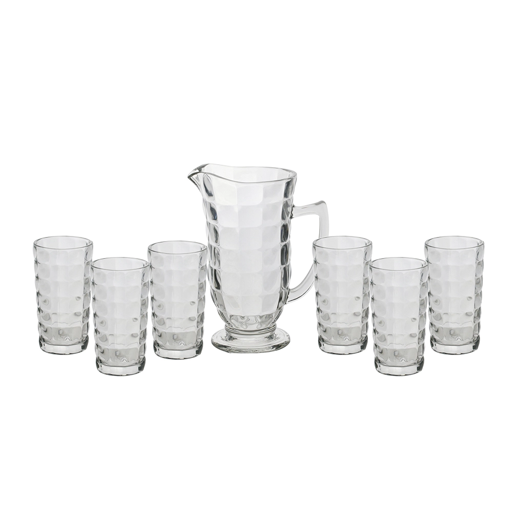 Conjunto de Jarra e Copos Lyor Xadrez - 7 Peças Conjunto de Jarra e Copos Lyor Xadrez - 7 Peças