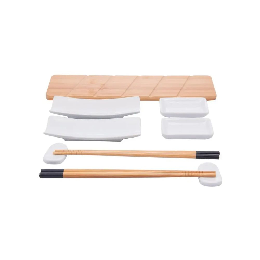 Conjunto P/ Sushi 9 Pcs Bambu Lyor Nagoya