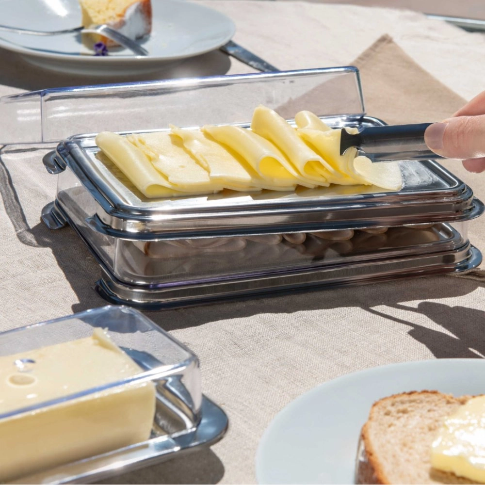 Conjunto Porta Frios Retangular Forma Inox Vision- 3 Pecas Conjunto Porta Frios Retangular Forma Inox Vision- 3 Pecas