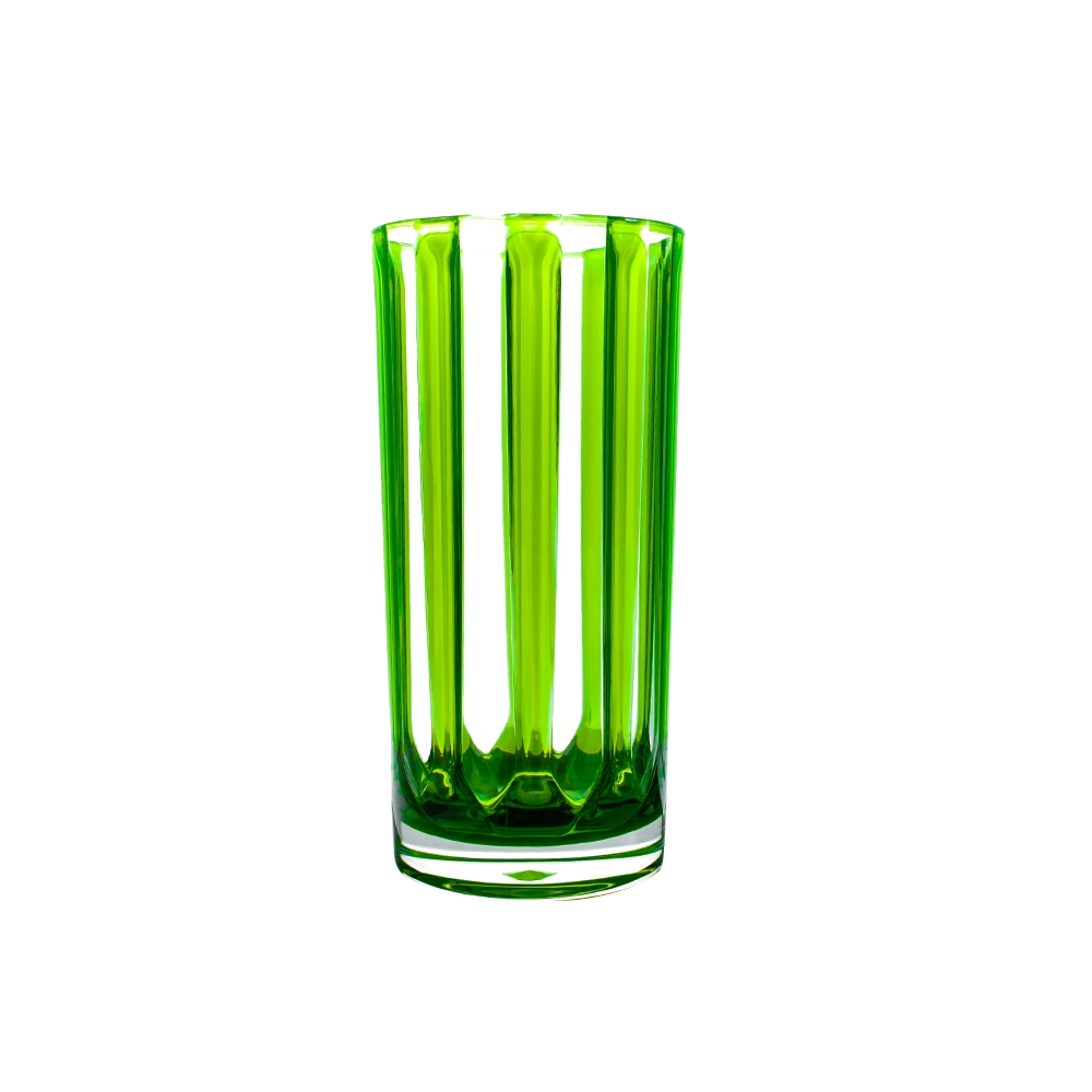 Copo Alto Acrilico Stripes Verde 620 Ml Copo Alto Acrilico Stripes Verde 620 Ml