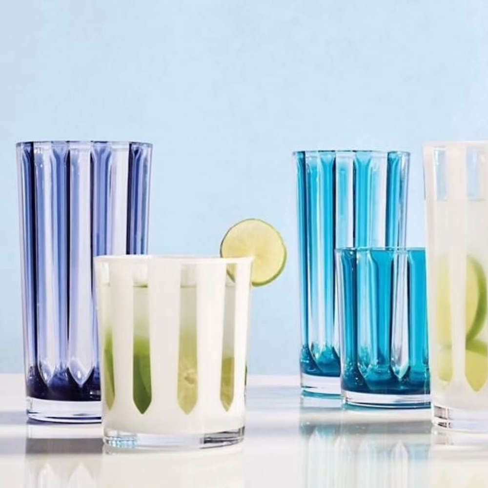 Copo Alto Ribeiro e Pavani Acrilico Listras 620 Ml