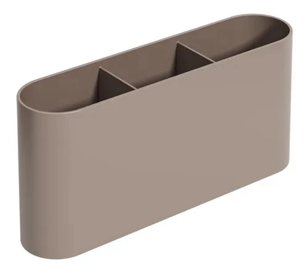 Escorredor de Talheres Coza Flat Cinza 6 X 23,5 X 10 Cm