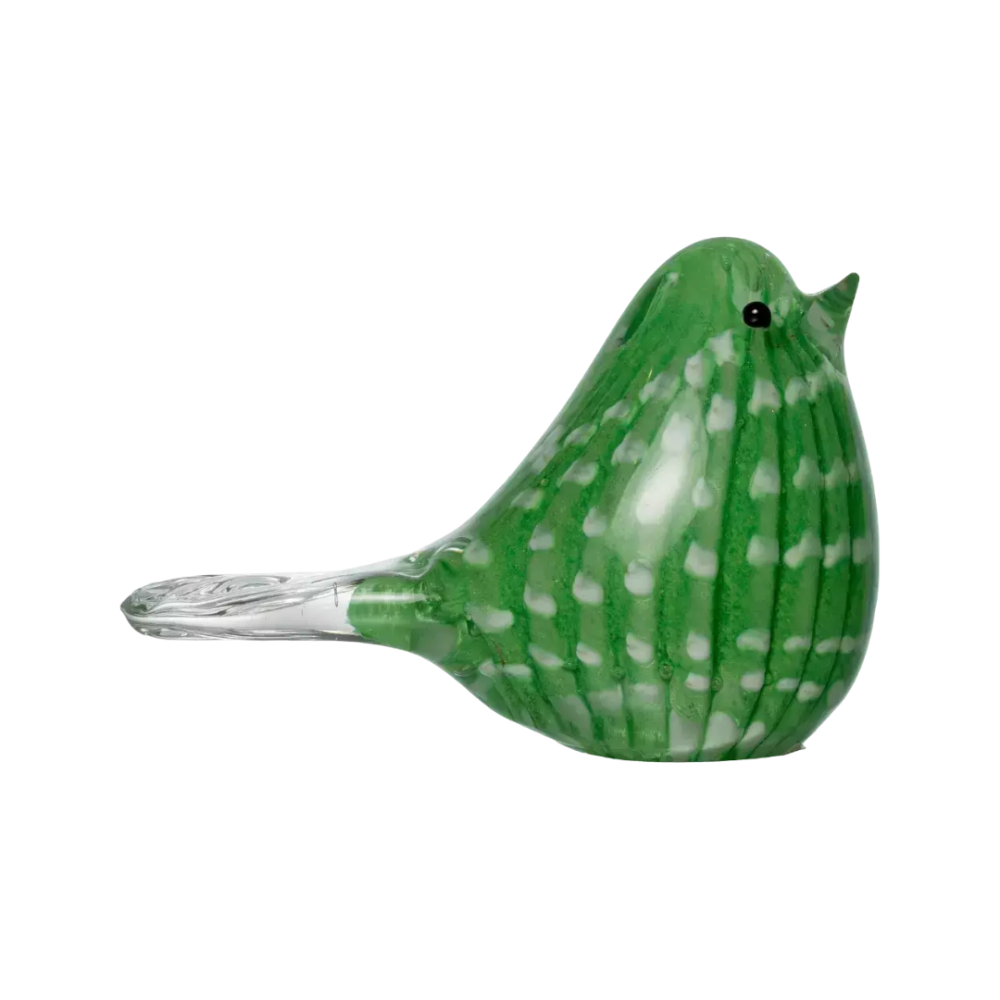 Escultura Decorativa Bird Em Vidro