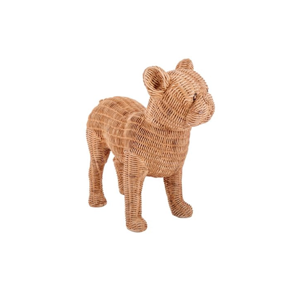 Escultura Decorativa Cachorro Ribeiro e Pavani 14 X 30 Cm
