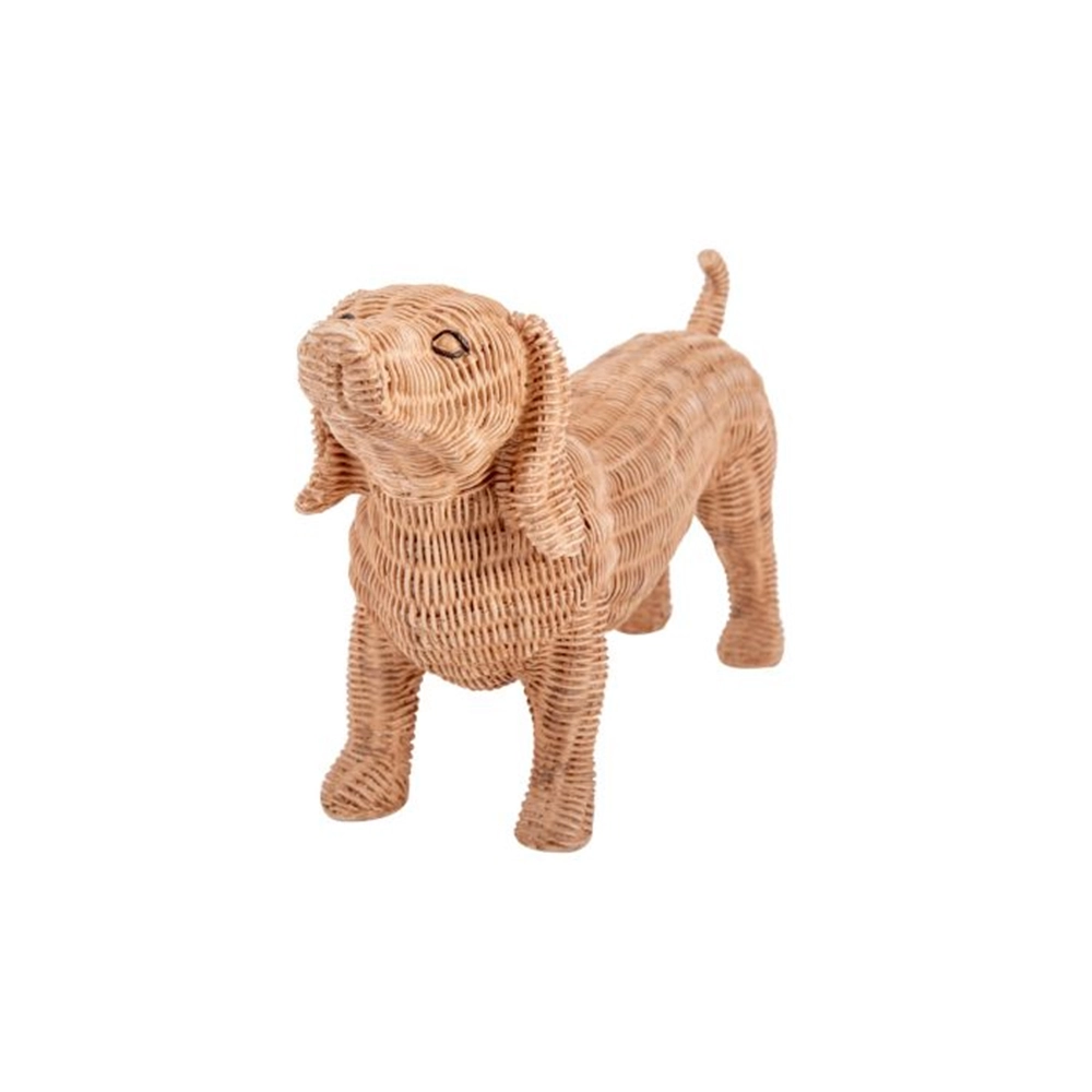 Escultura Decorativa Cachorro Ribeiro e Pavani 23 X 38 X 12 Cm