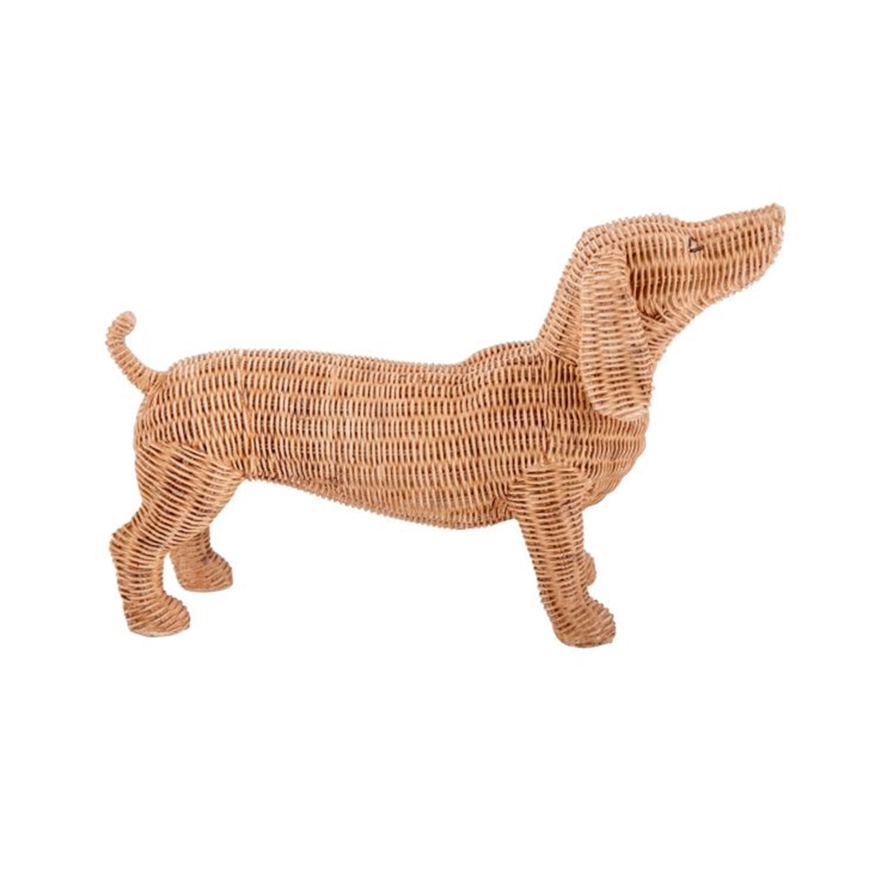 Escultura Decorativa Cachorro Ribeiro e Pavani 23 X 38 X 12 Cm