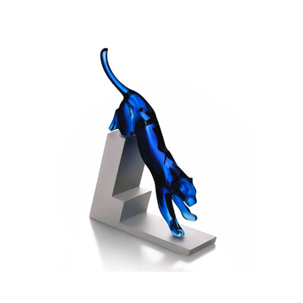 Escultura Em Cristal Baccarat Pantera 38 Cm