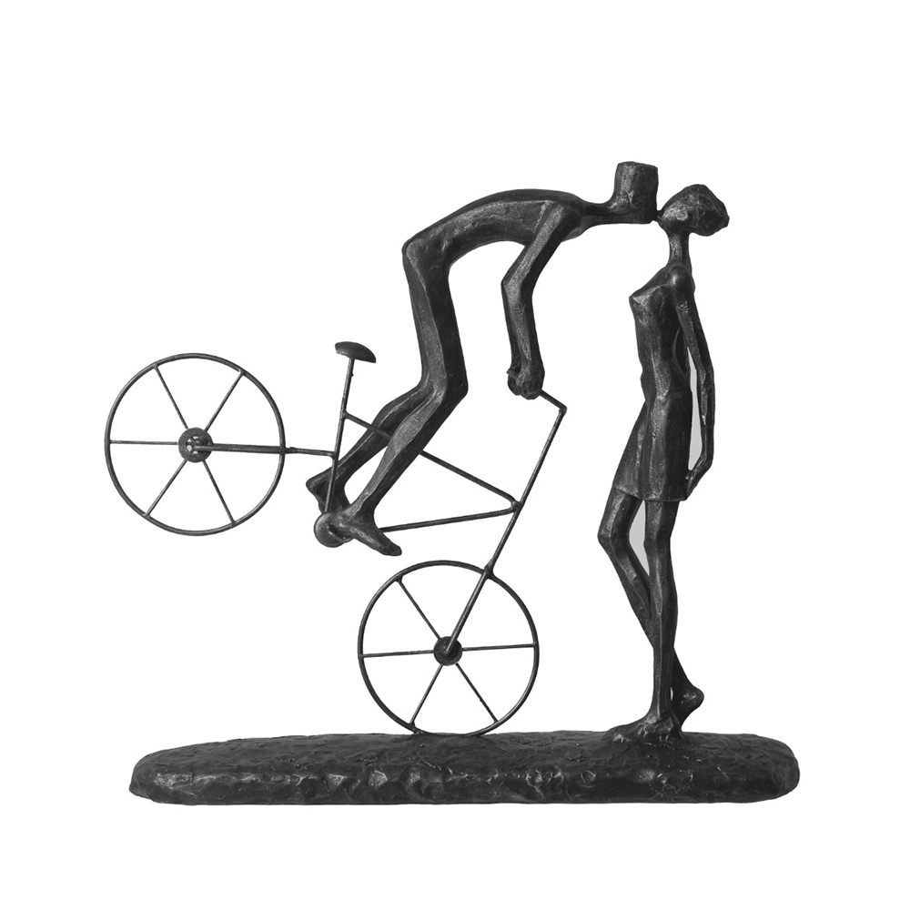 Escultura Home Collection Namorados Na Bicicleta 42 X 37 Cm Escultura Home Collection Namorados Na Bicicleta 42 X 37 Cm