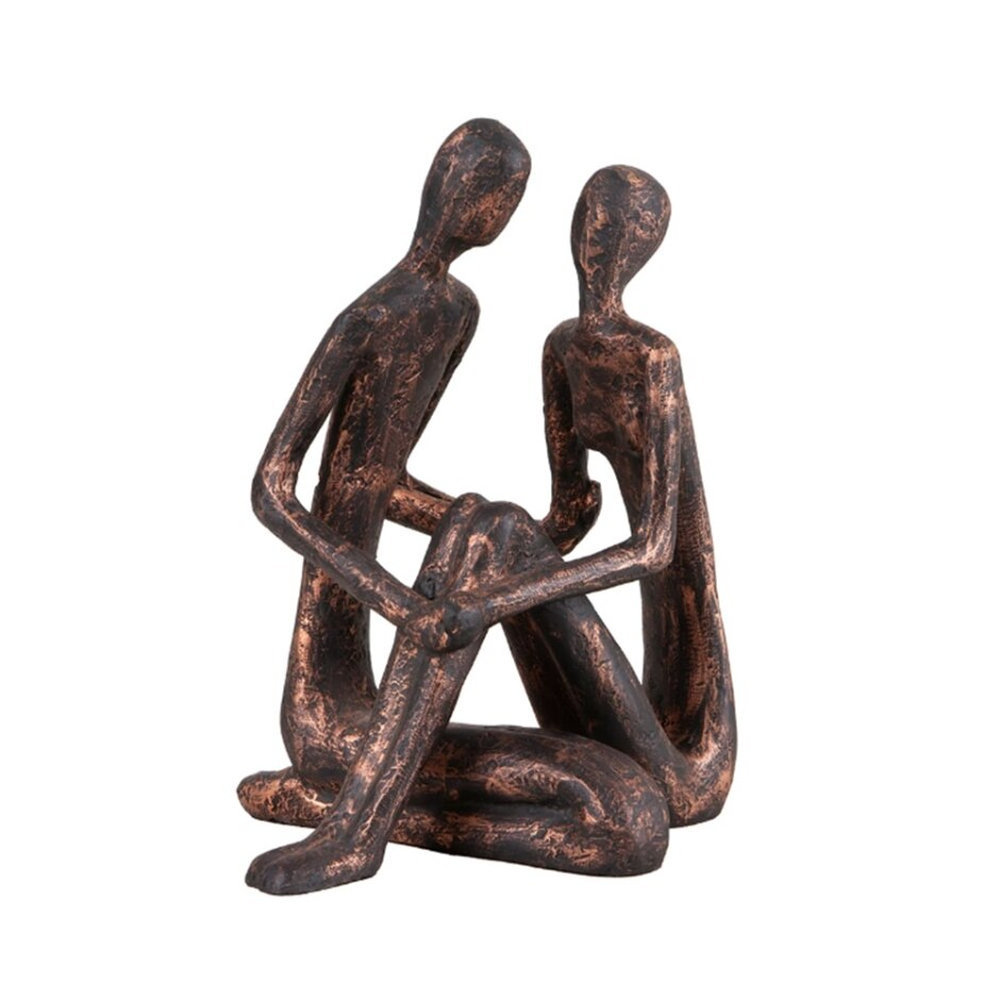 Escultura Modali Design Cumplicidade Bronze Envelhecido 23 X 20 X 28 Cm Escultura Modali Design Cumplicidade Bronze Envelhecido 23 X 20 X 28 Cm