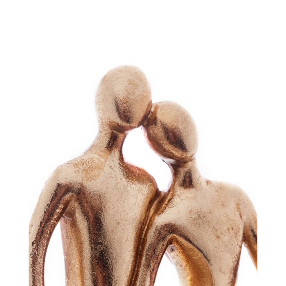 Escultura Wolff Casal Sentado 10,5 X 9 X 27,5 Cm Escultura Wolff Casal Sentado 10,5 X 9 X 27,5 Cm