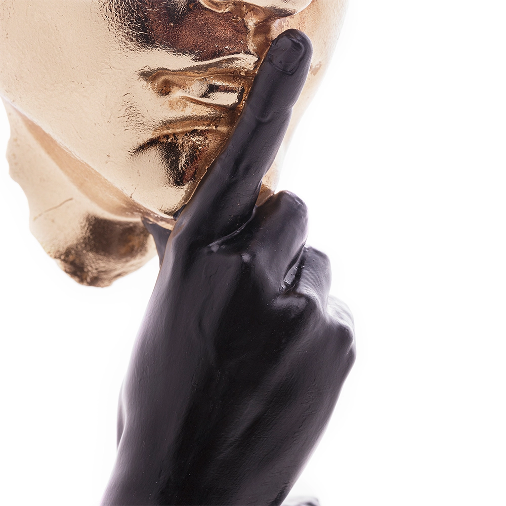 Escultura Wolff Face 13 X 11 X 31 Cm Escultura Wolff Face 13 X 11 X 31 Cm