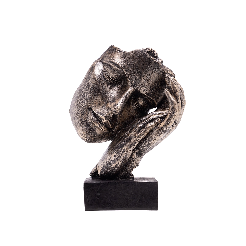 Escultura Wolff Sonhadora 15,5 X 9 X 22 Cm Escultura Wolff Sonhadora 15,5 X 9 X 22 Cm