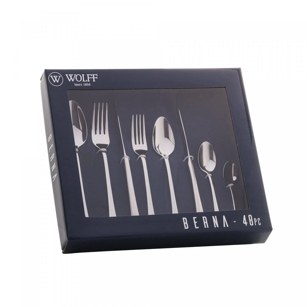 Faqueiro Berna Aco Inox 48 Pecas Faqueiro Berna Aco Inox 48 Pecas