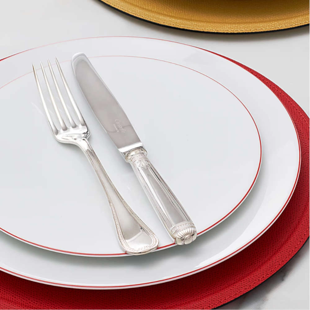 Faqueiro Christofle Malmaison Em Prata 130 Pecas