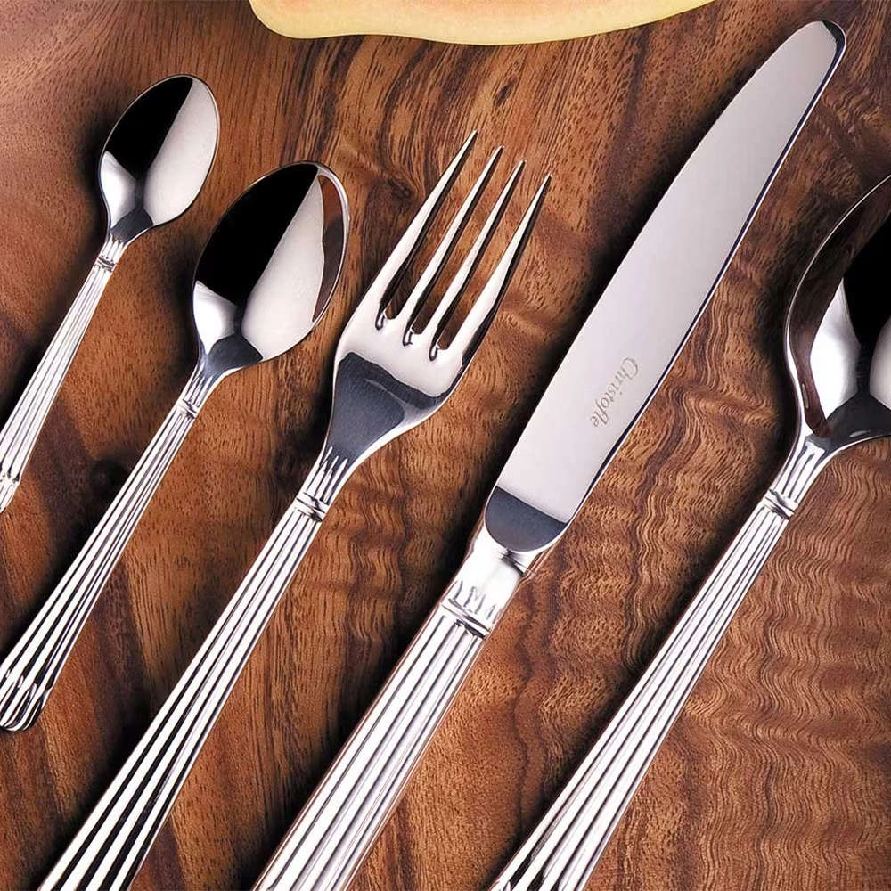 Faqueiro Christofle Osiris Aço Inox 125 Peças