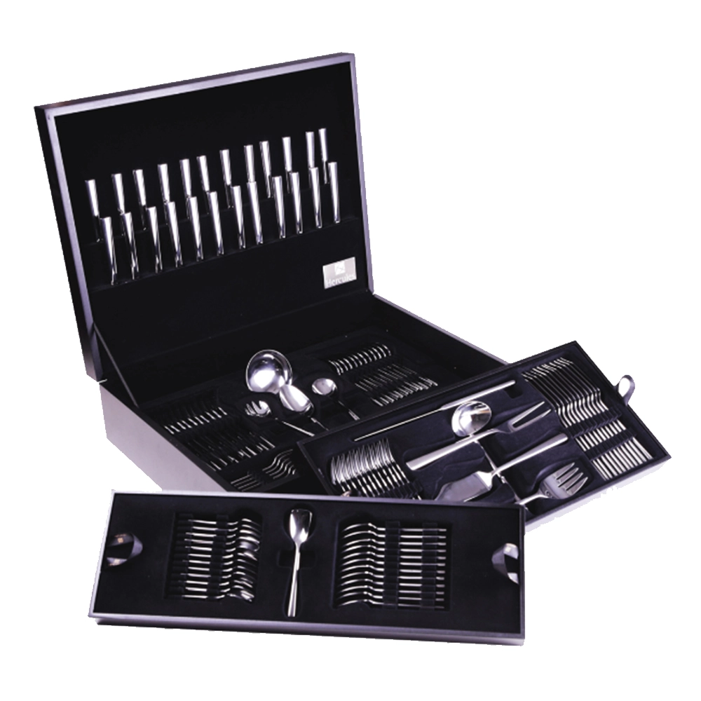 Faqueiro Hercules Mykonos Aço Inox - 130 Peças Faqueiro Hercules Mykonos Aço Inox - 130 Peças