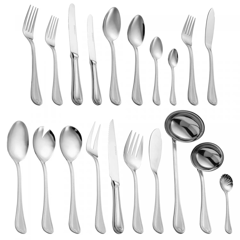 Faqueiro Wolff Geneve Aco Inox Com Estojo de Madeira - 101 Pecas Faqueiro Wolff Geneve Aco Inox Com Estojo de Madeira - 101 Pecas