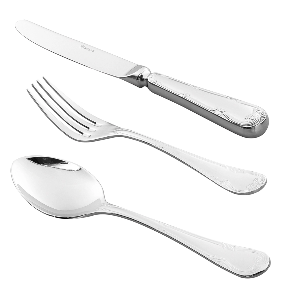 Faqueiro Wolff Royal Aço Inox - 130 Peças Faqueiro Wolff Royal Aço Inox - 130 Peças