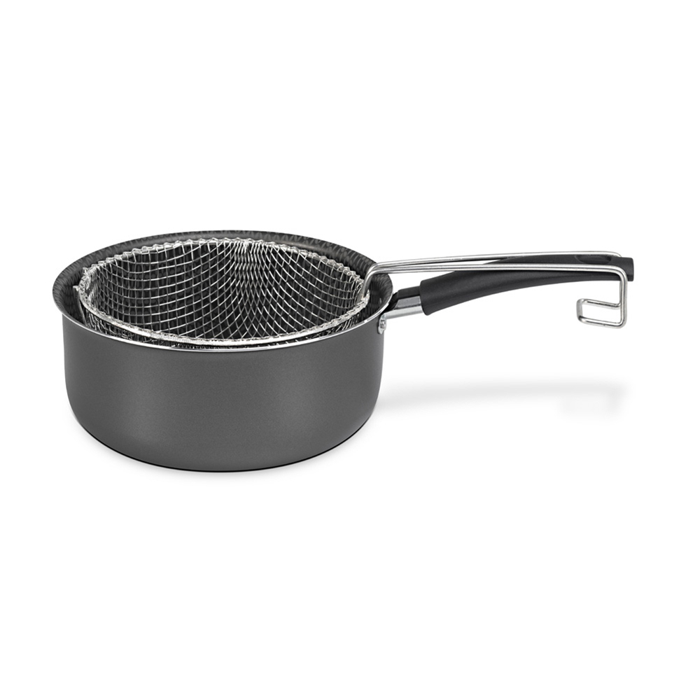 Fritadeira Com Cesto de Imersão Antiaderente Multiflon Versátil 20 Cm Fritadeira Com Cesto de Imersão Antiaderente Multiflon Versátil 20 Cm