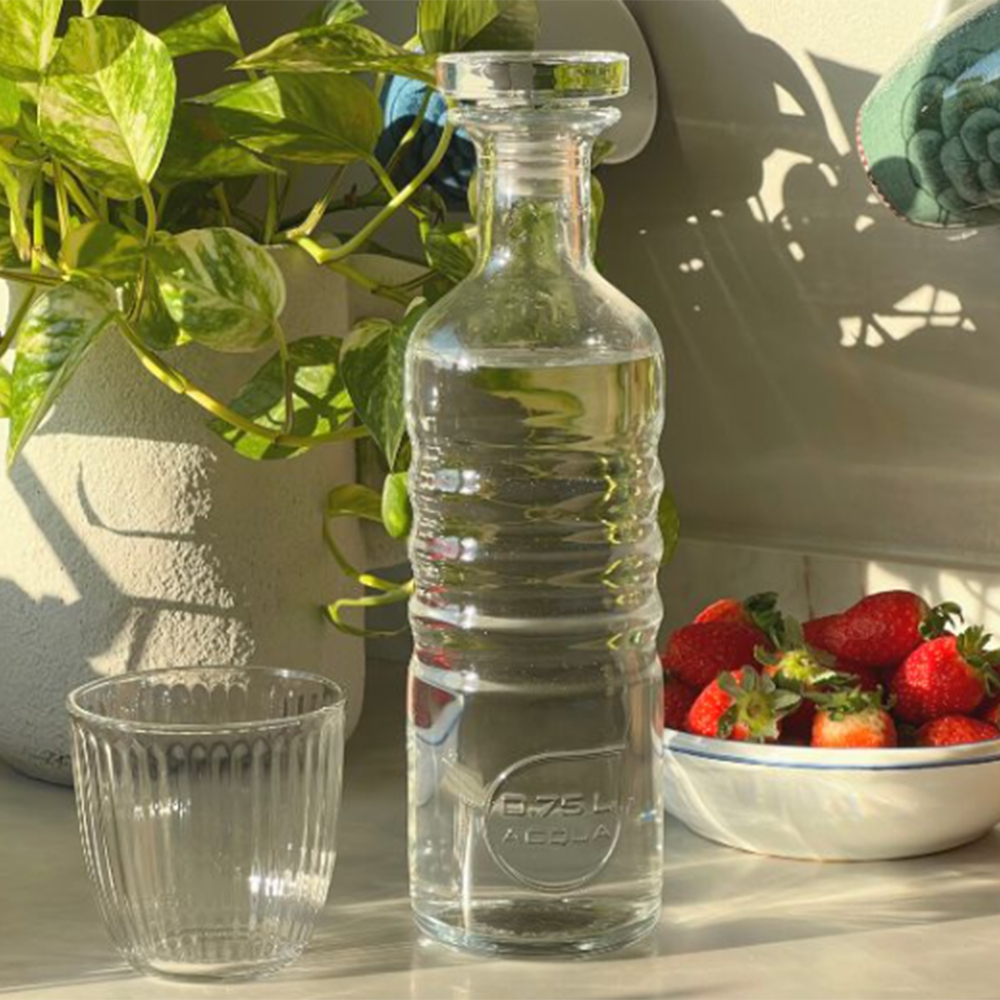 Garrafa Com Tampa Luigi Bormioli Optima Acqua 750 Ml
