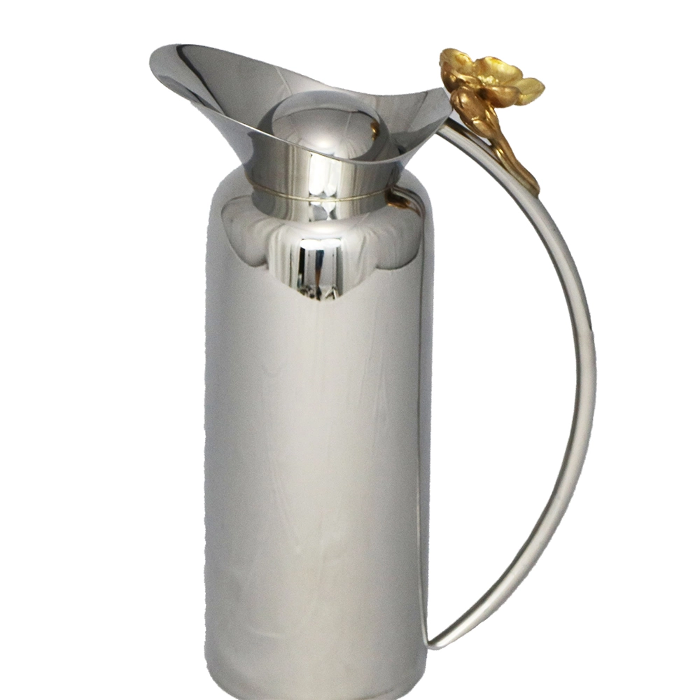 Garrafa Isotérmica Orfèvrerie Royale Flor Em Prata 500 Ml