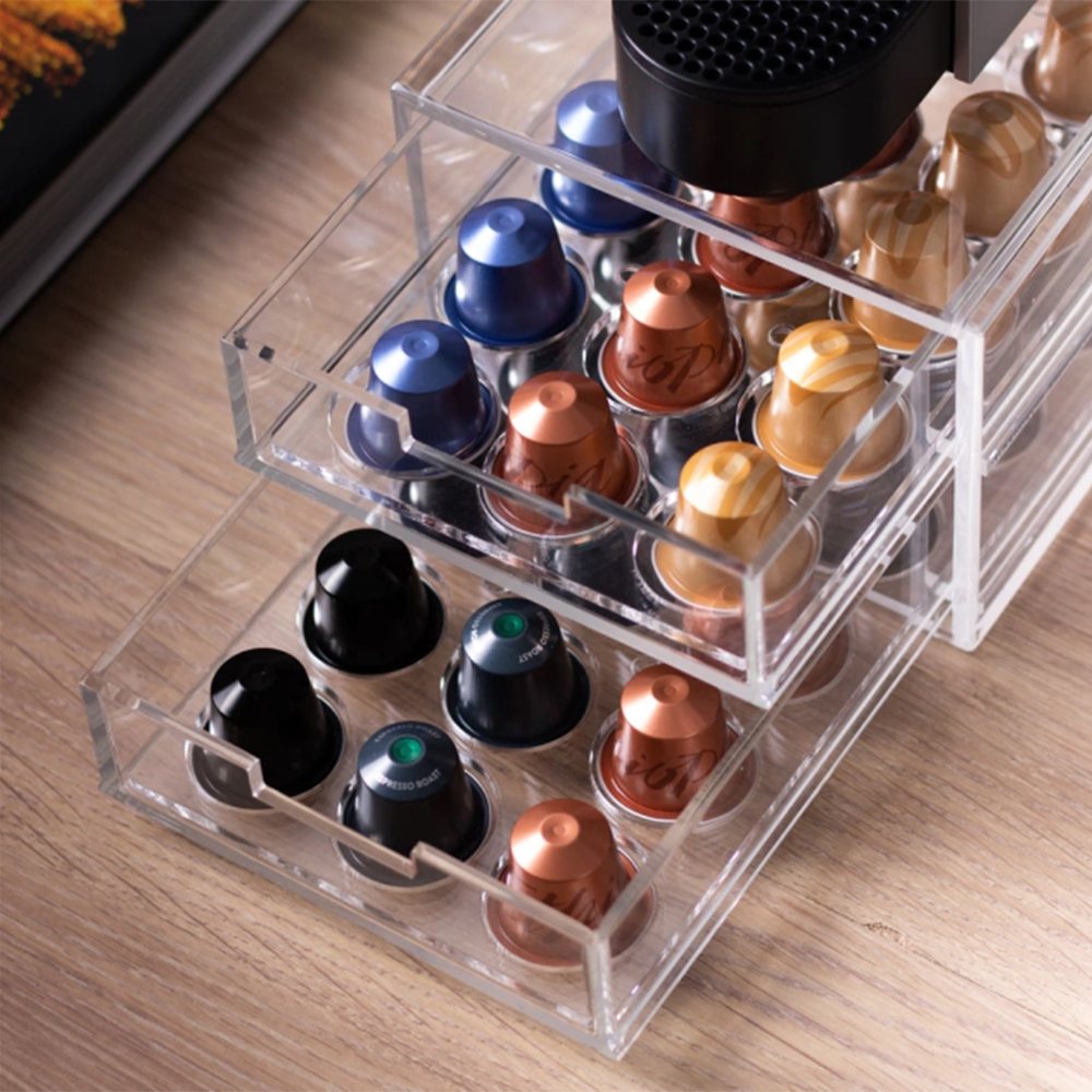 Gaveteiro de Cápsulas Nespresso Onom 16,5 X 12 X 33 Cm Gaveteiro de Cápsulas Nespresso Onom 16,5 X 12 X 33 Cm