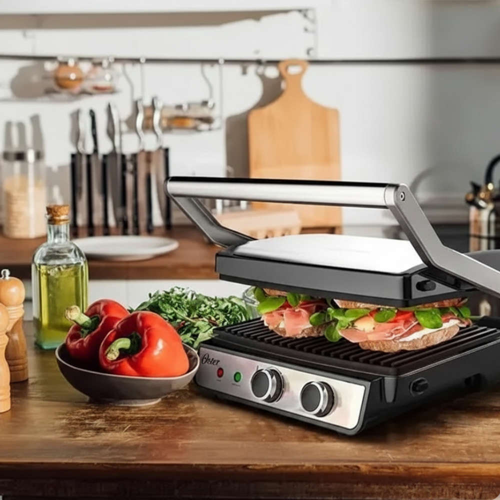 Grill Elétrico Multiuso Oster 2 Em 1 Grill Elétrico Multiuso Oster 2 Em 1