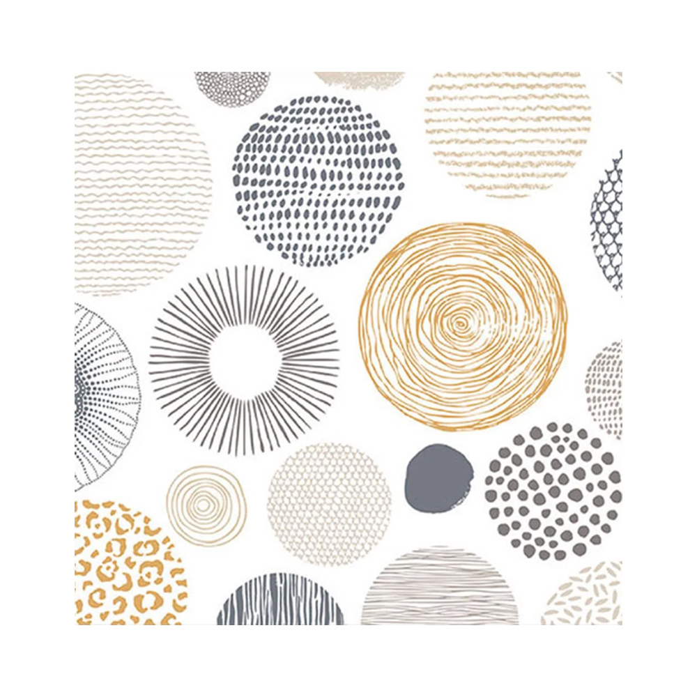 Guardanapo Ambiente Circle Textures 33 X 33 Cm Guardanapo Ambiente Circle Textures 33 X 33 Cm