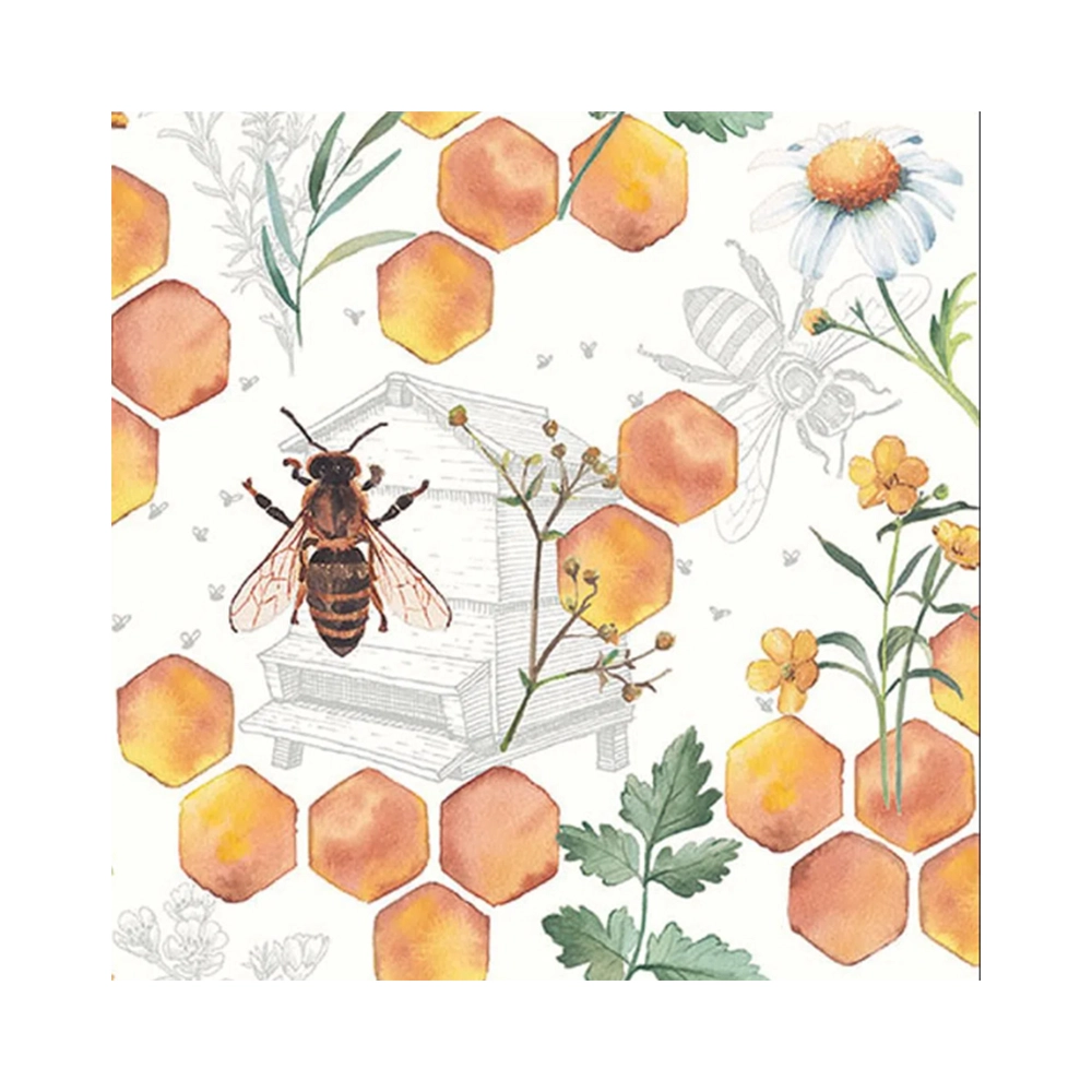 Guardanapo Ambiente Honey Comb 33 X 33 Cm Guardanapo Ambiente Honey Comb 33 X 33 Cm