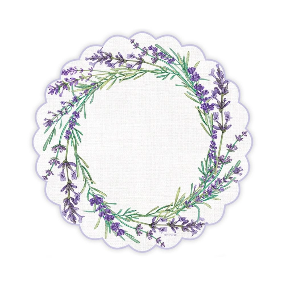 Jg C/ 12 Lugares Americano Lavanda - Zizy Prints Jg C/ 12 Lugares Americano Lavanda - Zizy Prints