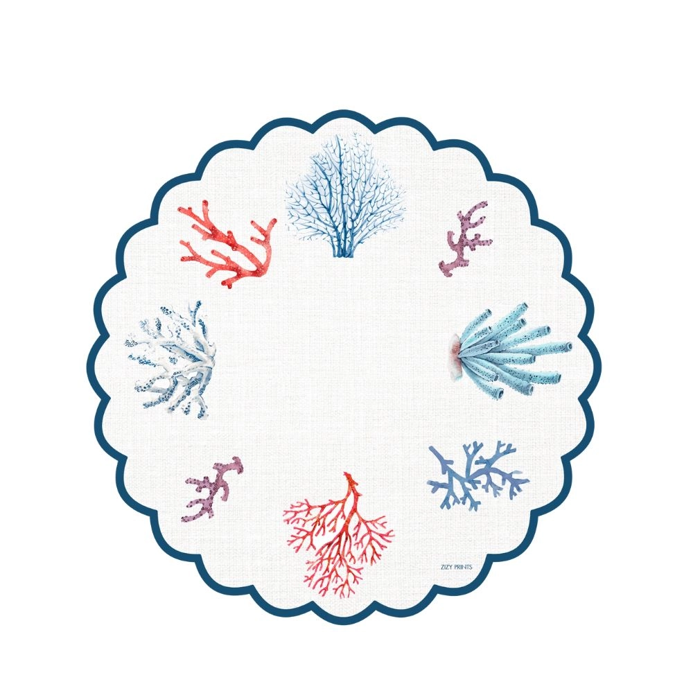 Jogo C/ 12 Lugares Americanos Corais