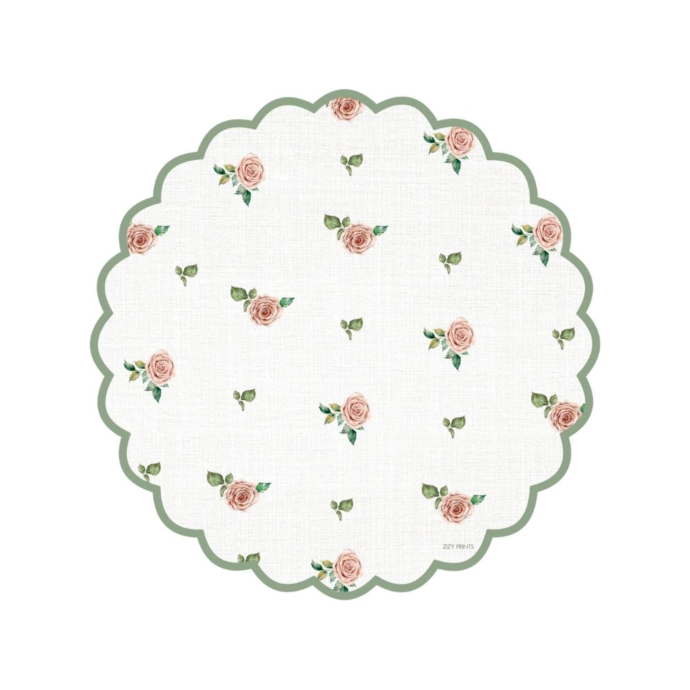 Jogo C/ 12 Lugares Americanos Rosas Jogo C/ 12 Lugares Americanos Rosas