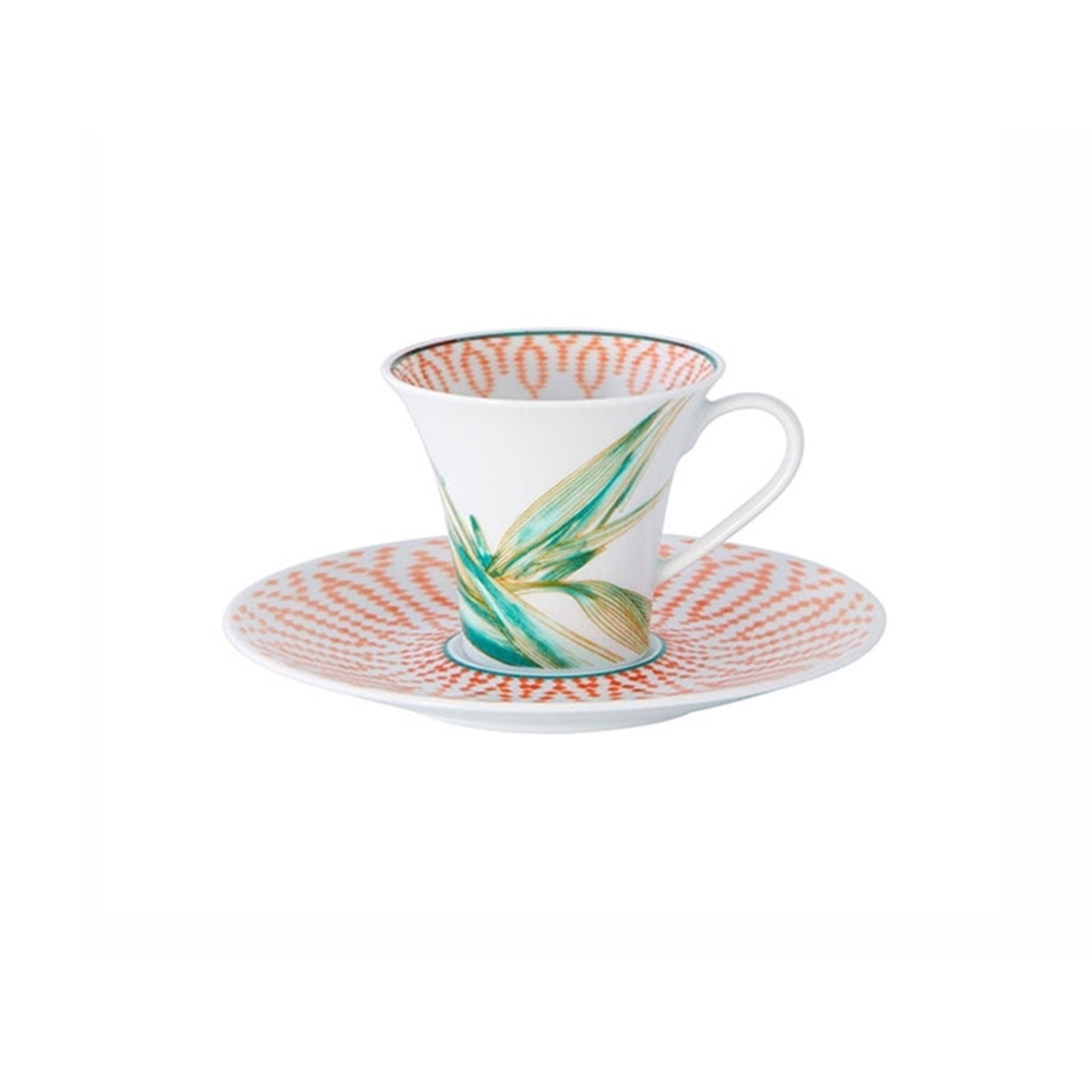 Jogo C/4 Xicaras de Cafe C/ Pires Fiji Vista Alegre 90 Ml